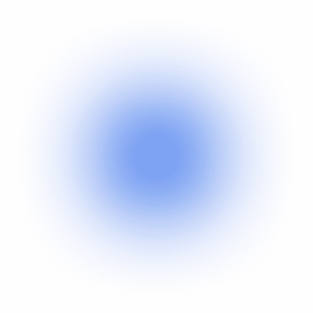 Blue circle on black background