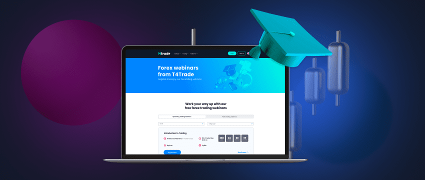 oost your forex skills with T4T's webinars, earning your trading knowledge like a graduate with a mortarboard