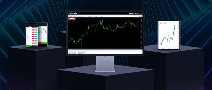 A computer monitor displaying stock market data, highlighting web-based versus downloadable forex platforms.